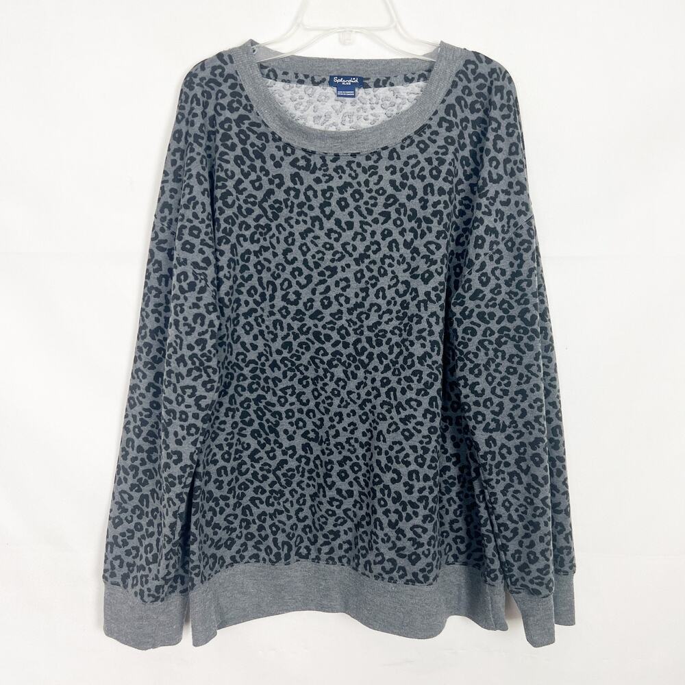 Splendid Animal Print Pullover Sweater Size XL